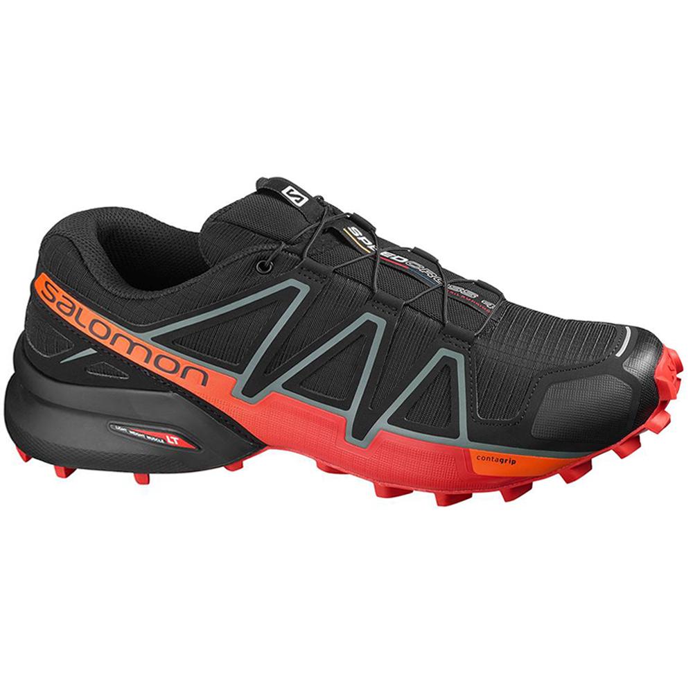 Salomon Israel SPEEDCROSS 4 - Mens Running Shoes - Black (TDIE-15062)